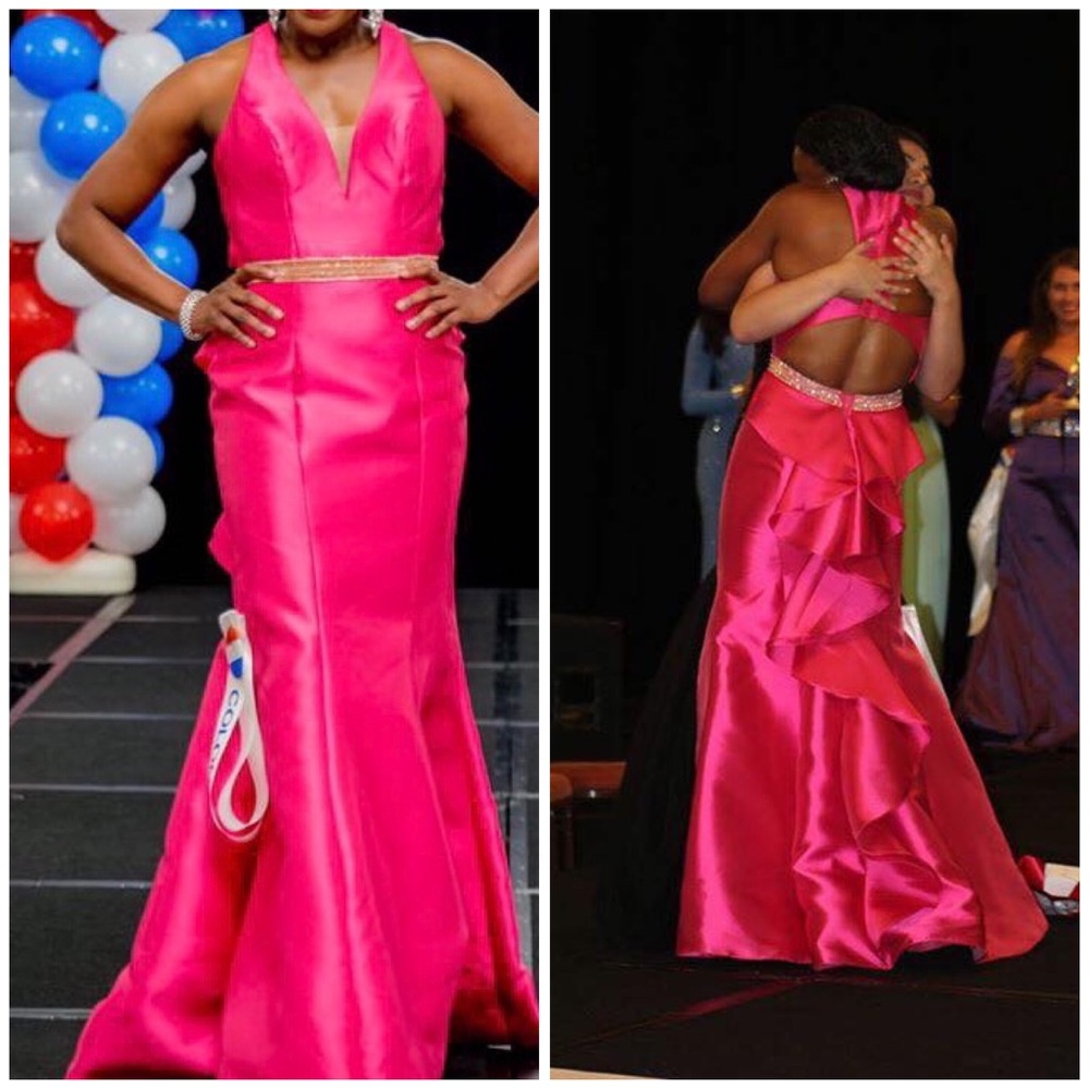Pink pageant dress/ prom gown